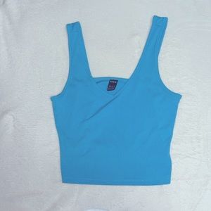 Shein Cropped Blue Tank Top